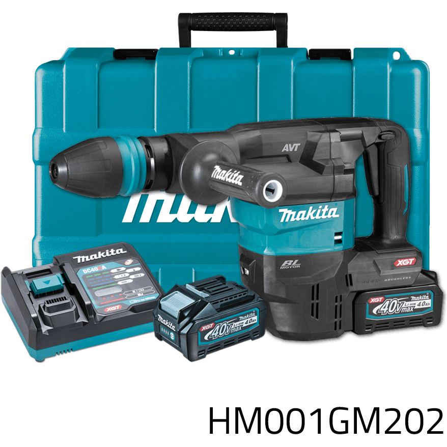 Makita HM001GM202 40V Cordless Demolition Hammer SDS-Max (XGT-Series) | Makita by KHM Megatools Corp. Makita HM001GM202 40V Cordless Demolition Hammer SDS-Max (XGT-Series) | Makita by KHM Megatools Corp.